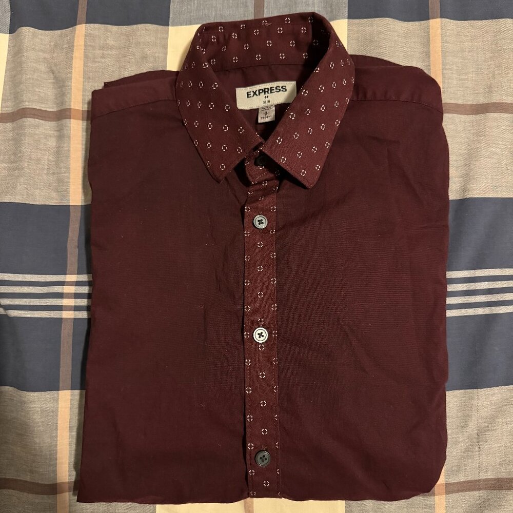 Express Slim Mens Dress Shirt 14-14(1-2) S-P